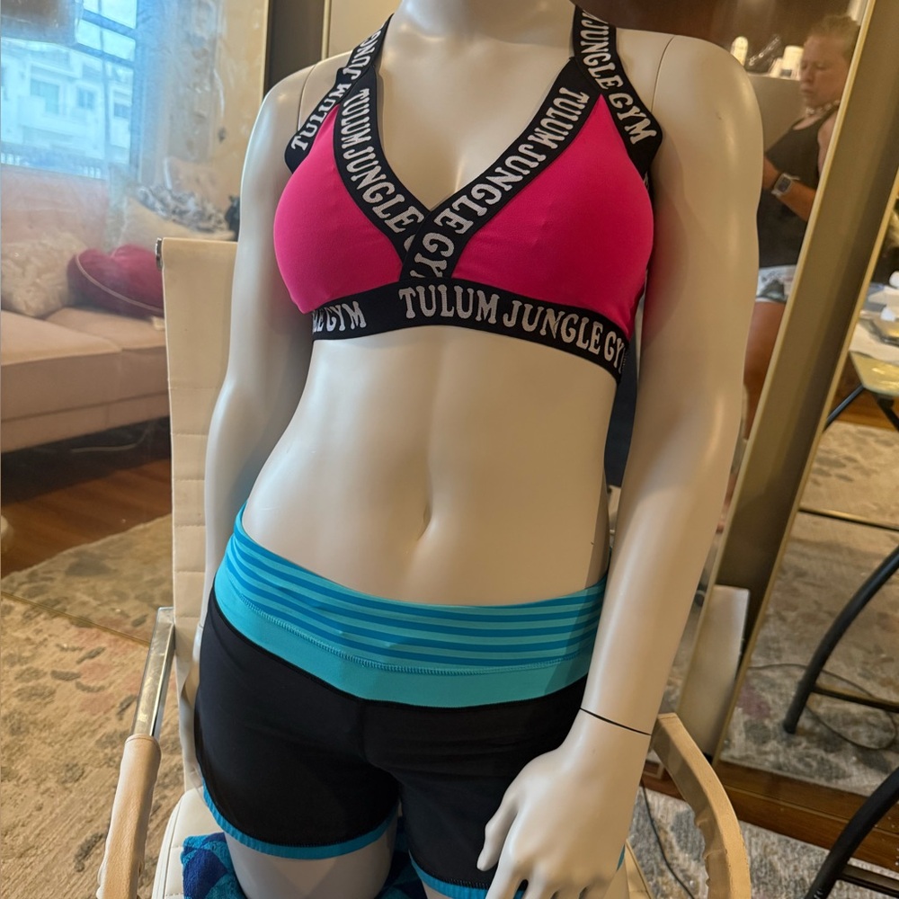Gorgeous Hot Pink Banded SportsBra, Dance, Lounge or bikini top.